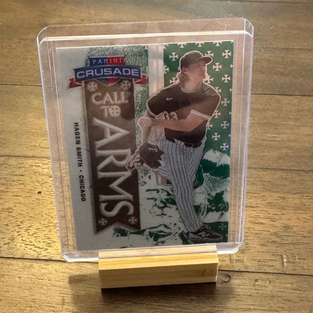 Panini Baseball Card Hagen Smith Green Call to Arms Prizm Serial 055/249 No 7